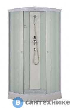картинка Душевая кабина Arcus  ES-312 WP (90x90) мат. стекло, низкий поддон, полочка