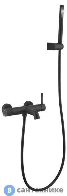 Смеситель Boheme 463-B для ванны, Uno. black