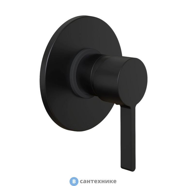 Смеситель Paini Brera 74PZ690 для душа встраиваемый, чёрный матовый PVD