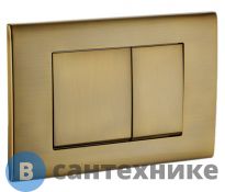 Кнопка смыва Boheme 654 для инсталляции, пластик bronze, глянец, квадратная