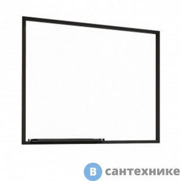 картинка Зеркало Grossman ЛОФТ-90 см с полкой чёрное