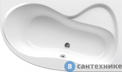 картинка Акриловая ванна Ravak ROSA 160x95 P белая (C581000000)