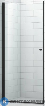 картинка Душевая дверь Cezares ECO-O-B-1-80-C-NERO (800x1900)