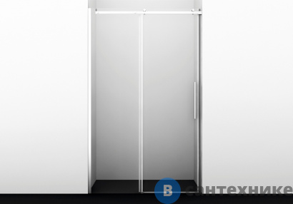 картинка Душевая дверь WasserKRAFT Dinkel 58R05, раздвижная на роликах, универсальная