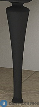 картинка Ножки Cezares для шкафчика, комплект 2 штуки, высота 35 см 40387 Nero grafite (8x8x35)