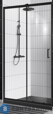 картинка Душевая дверь BelBagno UNO-195-BF-1-140-C-NERO 1400x1950