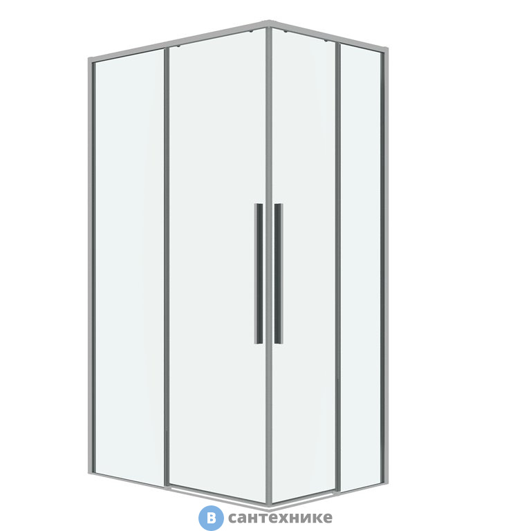 Душевое ограждение Grossman Galaxy 300.K33.01.1070.10.00 (100*70*195) хром, стекло прозрачное, без поддона