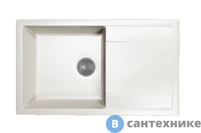 картинка Кухонная мойка Dr. Gans Техно 860, белый СМс (25.030.D0860.401)