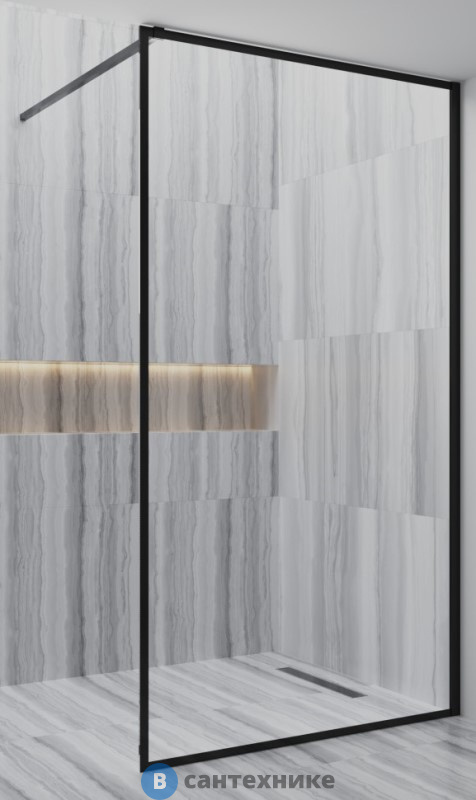 Душевая перегородка Paini PAINI-WalkIN100F 100x195, рисунок рамка