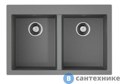 картинка Кухонная мойка OMOIKIRI Bosen 80-2-GR grey (4993569)