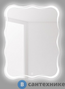 картинка Зеркало BelBagno SPC-OND-600-800-LED-TCH с встроенным светильником и сенсорным выключателем 600x30x800
