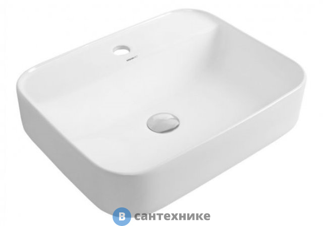 Раковина Aquanet SOUL-2 керамическая накладная 500*400*140 (211283)