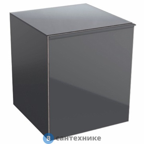 Шкафчик подвесной Geberit ACANTO 500.618.JK.2 /45x52x47,6/ (лавовое стекло/лавовый матовый—лакир)