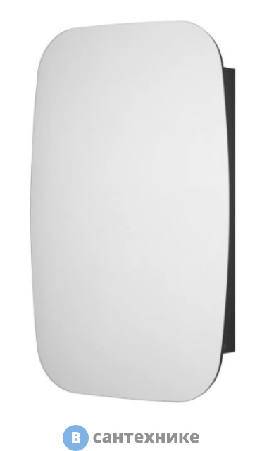 Зеркальный шкаф Акватон Сохо 60 1A258302AJA0R 600x130x960 подвесной, петли справа, графит матовый