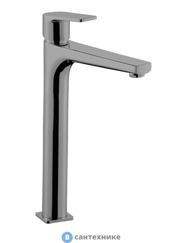 Смеситель AZARIO TREYA AZ-156845537 для раковины высокий, графит глянцевый