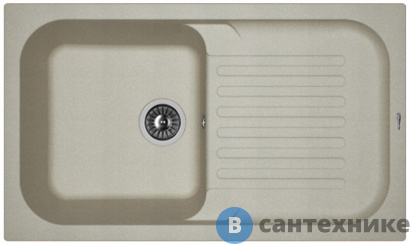 картинка Кухонная мойка FLORENTINA Арона 860, грей FS (20.225.D0860.305)