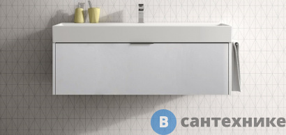 картинка Тумба с раковиной Sturm Normal 80х45х46 см белый глянцевый (B3L184 BA001 + SIP)