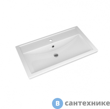 картинка Умывальник Kirovit Фостер 800 белый мебельный