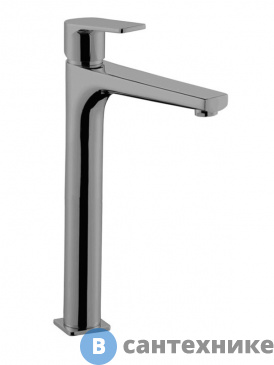 картинка Смеситель AZARIO TREYA AZ-156845537 для раковины высокий, графит глянцевый