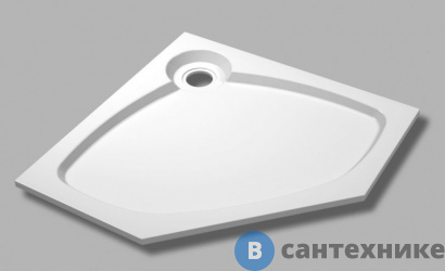 картинка Душевой поддон Cezares TRAY-S-P-100-56-W иск. камень (1000x1000x56) без сифона, пенели и ножек