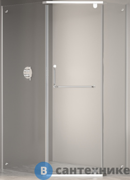 картинка Душевой уголок RGW PA-091B хром/Прозрачное/6 мм 90*120*195 (35089192-11), без поддона