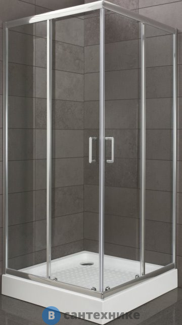 Душевой уголок BelBagno UNO-195-A-2-100-C-Cr (1000x1000x1950) без поддона