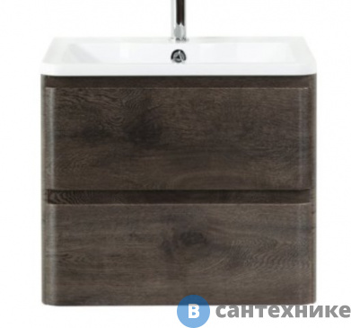 картинка Тумба под раковину BelBagno ALBANO подвесная с двумя выкатными ящиками, Robere Nature Grigio, 700x450x500 (ALBANO-700-2C-SO-RNG)