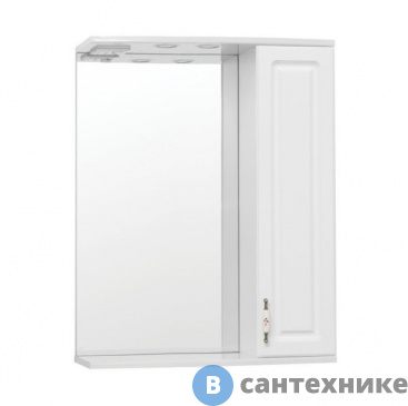 картинка Зеркальный шкаф Style line Олеандр-2 650/С белый (4650134470819)