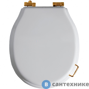 картинка Сиденье SIMAS Lante для унитаза, с ручкой, белый/бронза (микролифт) (LA007bi/br)
