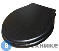 Сиденье GLOBO Paestum для унитазов деревянное (для PAS03, PA025, PA001,PA002,PA003, PA004), цвет черный дуб/хром с микролифтом (PS20RN)
