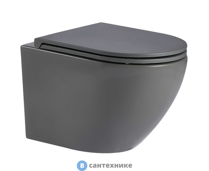 Унитаз подвесной WELTWASSER MERZBACH 043 MT-GR (10000009941)