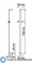 картинка Стойка для душа WasserKRAFT A048 79 см нержавеющая сталь, ABS-пластик, покрытие светлая бронза