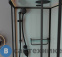 картинка Душевая кабина Frank F412/2L М Black левосторонняя высокий поддон матовое стекло
