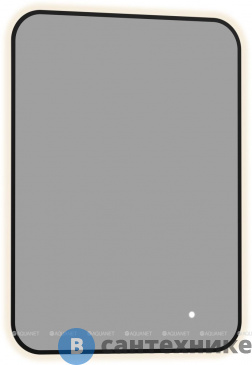 картинка Зеркало Aquanet Контур 600х800 LED TX черный (367649)