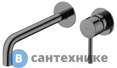 Смеситель Boheme 465-SGM для умывальника мз стены, Uno. Shine Gun Metall