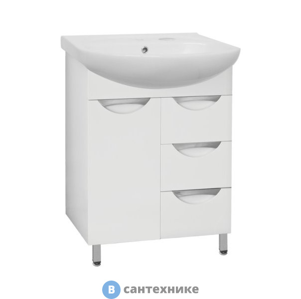 Тумба под раковину Style line Жасмин-65 (3 ящика) (4650134471472)