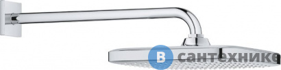 картинка Верхний душ Grohe 26682000 с кронштейном Tempesta 250 CUBE квадратный (хром)