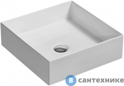 картинка Раковина Jacob Delafon Delta Pure E90011-0 накладная, тонкая керамика, 39*39