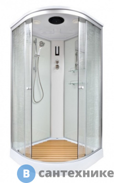 картинка Душевая кабина Deto ЕМ1590 с электрикой (900*900*2200)