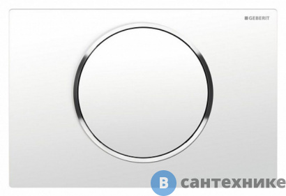 картинка Клавиша смыва Geberit SIGMA 10 115.758.KJ.5 (бел/хром глянц)