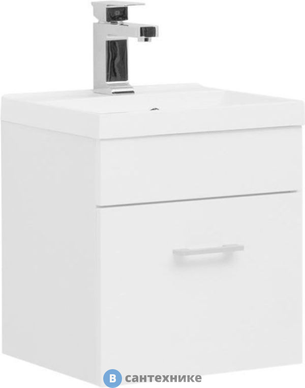 Тумба с раковиной Aquanet Нота 40 белый (287704)