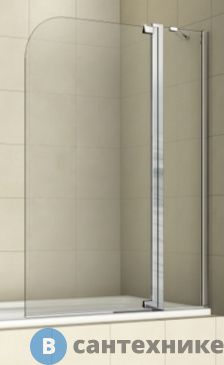 картинка Шторка на ванну WELTWASSER WW100 100T2-100 1000х1400 мм