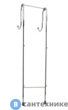 картинка Держатели WasserKRAFT K-1122 для 2-х навесных полок металл, хромоникелевое покрытие