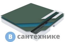 Душевой поддон Pestan 40007822SS Confluo Board UNI 1200 со встр.лотком Frameless Line 550