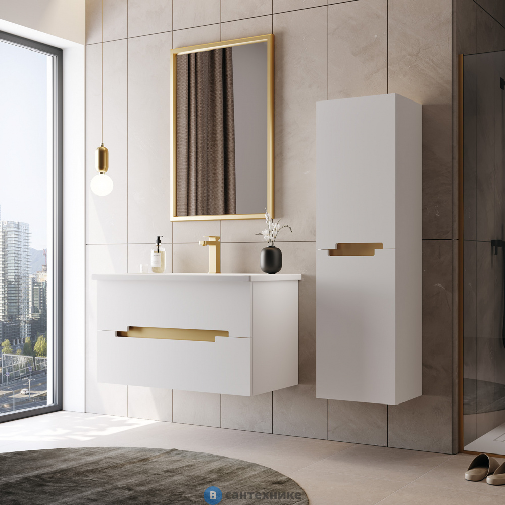 Зеркало ORKA Lodi 46 золото