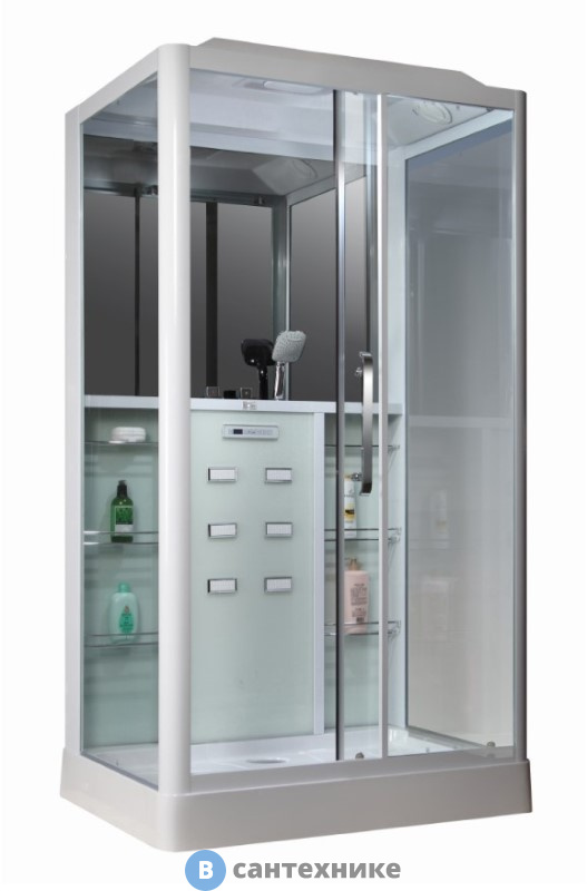 Душевая кабина Loranto CS 127 R 90*120*225 см белая (правая)