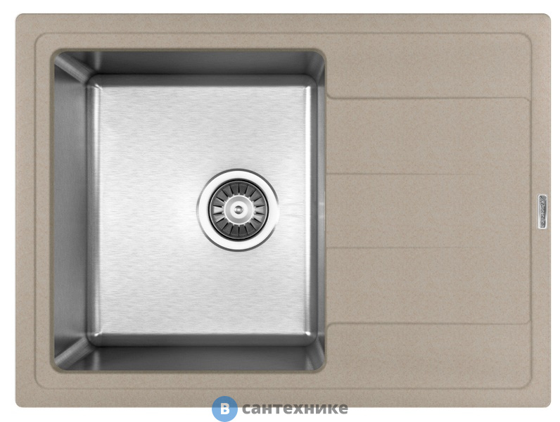 Кухонная мойка FLORENTINA Комби 650, песочный FG (21.390.B0650.107)
