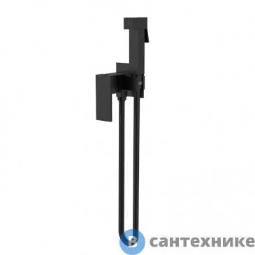 картинка Гигиенический душ Vincea VHFW-102MB из латуни, со смесителем, черный