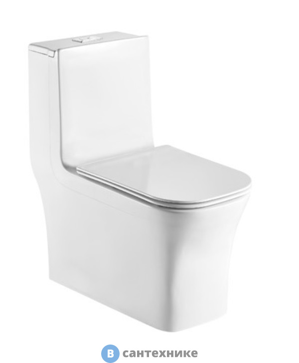 Унитаз с бачком WELTWASSER GLANBACH 001 GL-WT моноблок, с сиденьем