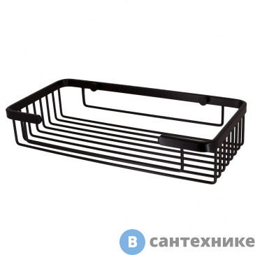 картинка Полка WasserKRAFT K-722 BLACK металлическая